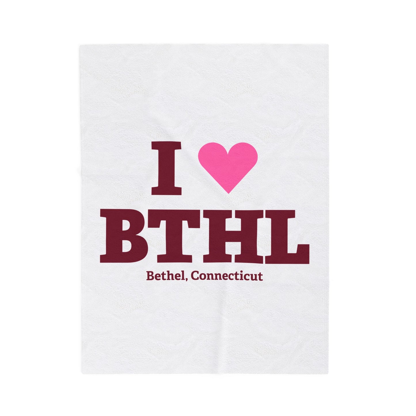 I Heart BTHL Velveteen Plush Blanket