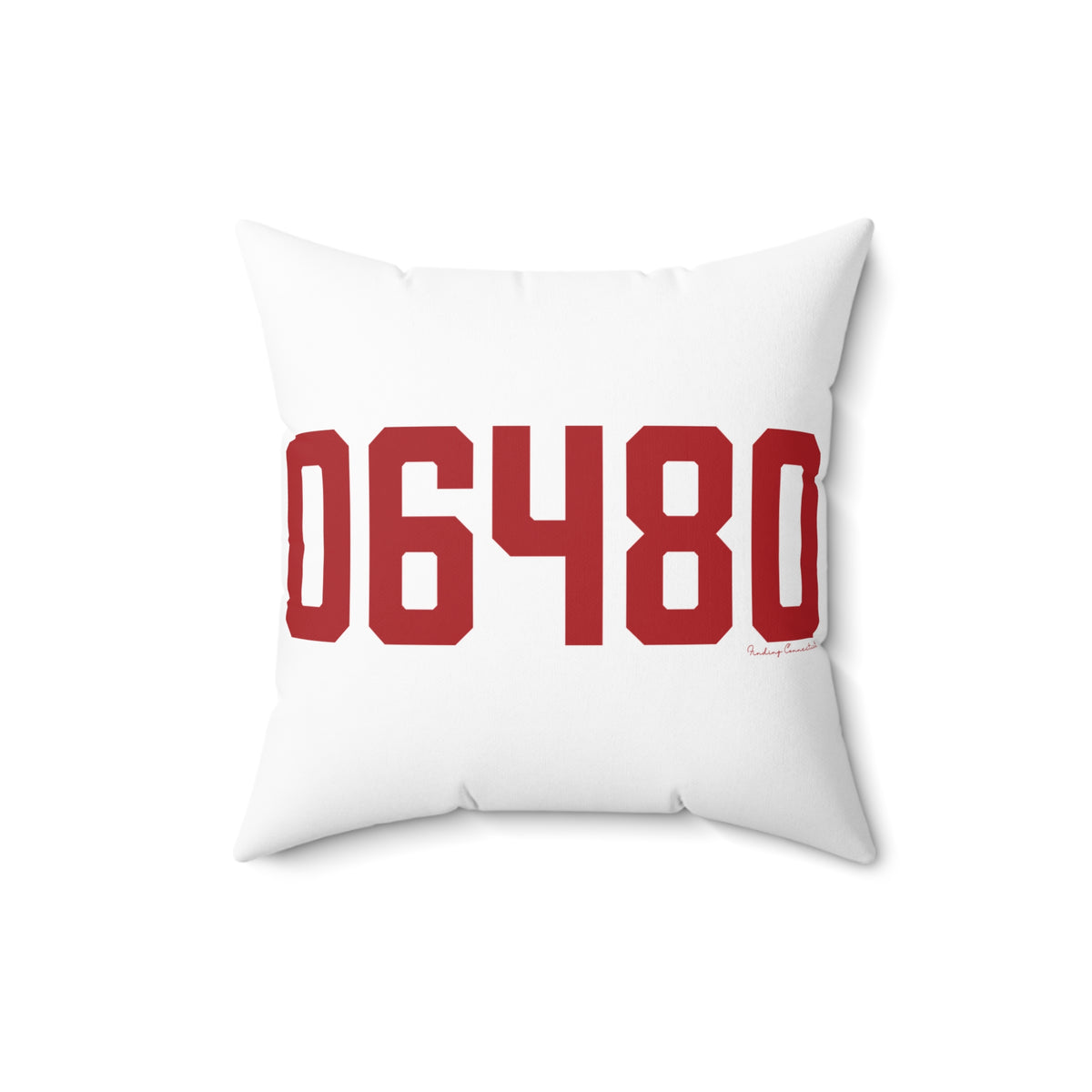 06480 Portland Connecticut Zip Code Spun Polyester Square Pillow