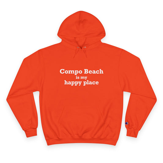 Compo Beach Is My Happy Place Champion Hoodie Sweatshirt