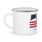 Lisbon Connecticut Flag Enamel Camping Mug