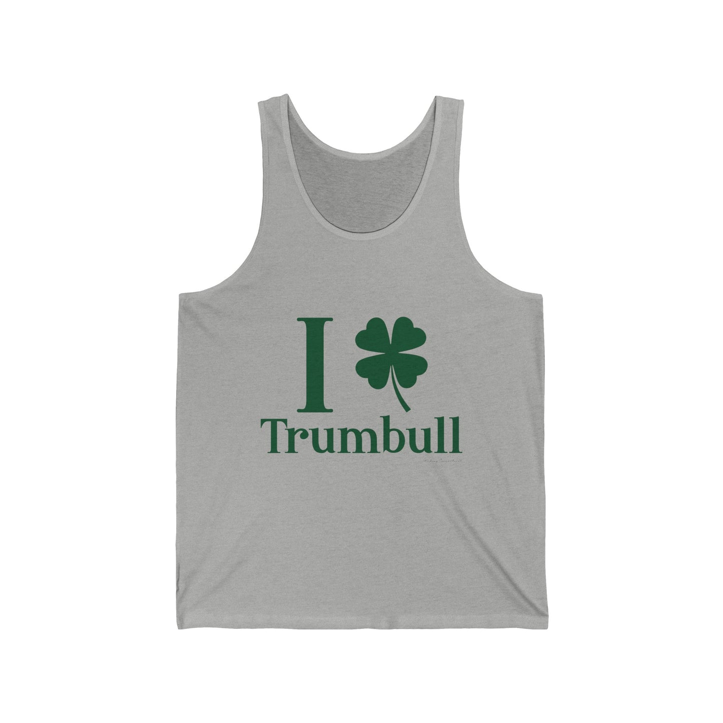 I Clover Trumbull (green) Unisex Jersey Tank