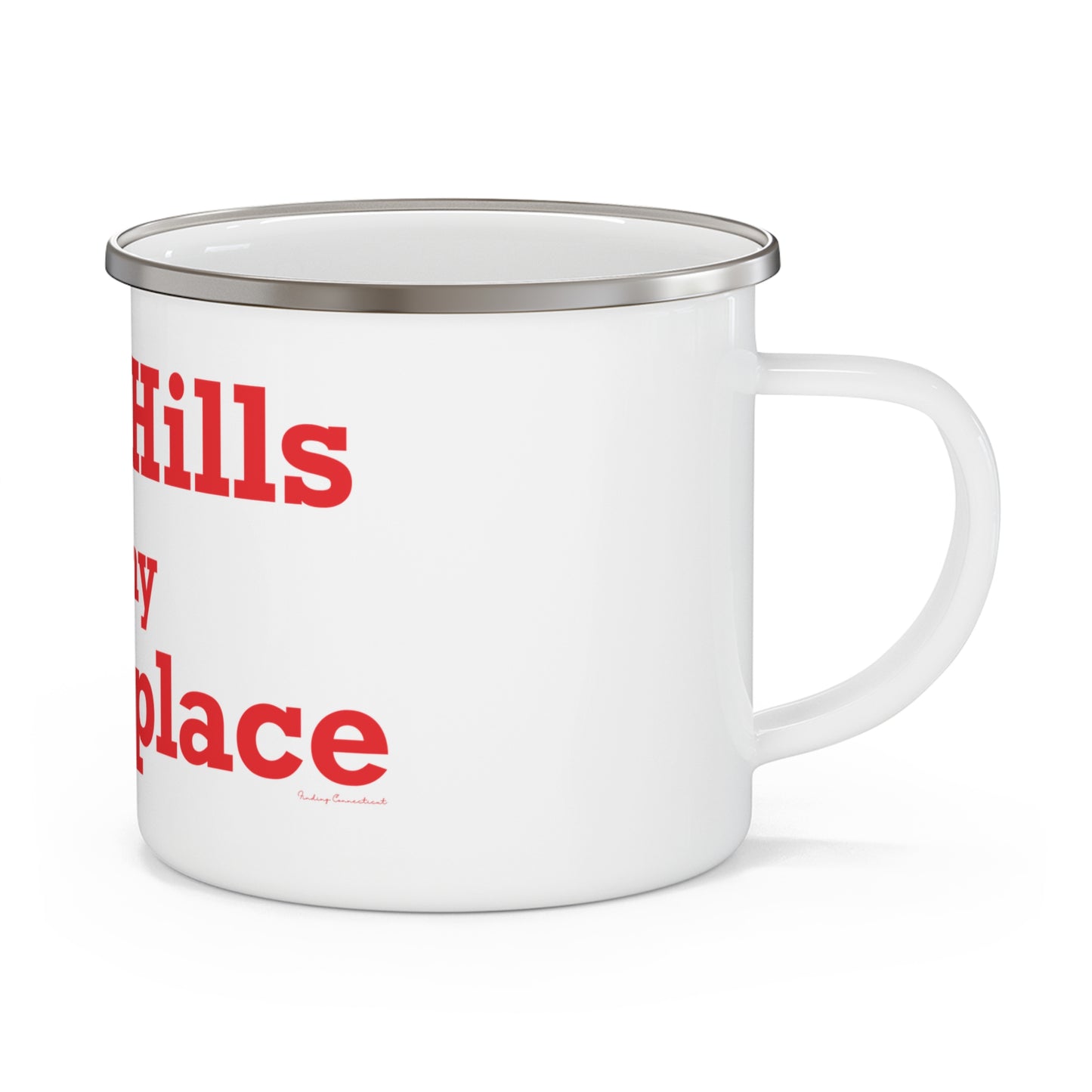 Lake Hills is My Happy Place Enamel Camping Mug