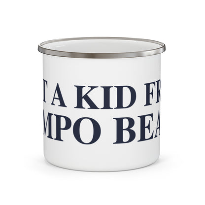 Just a kid from Compo Beach Enamel Camping Mug