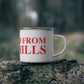 Just a kid from Lake Hills Enamel Camping Mug