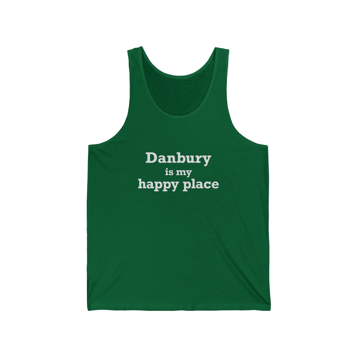 Danbury Is My Happy Place Unisex Jersey Tank Top