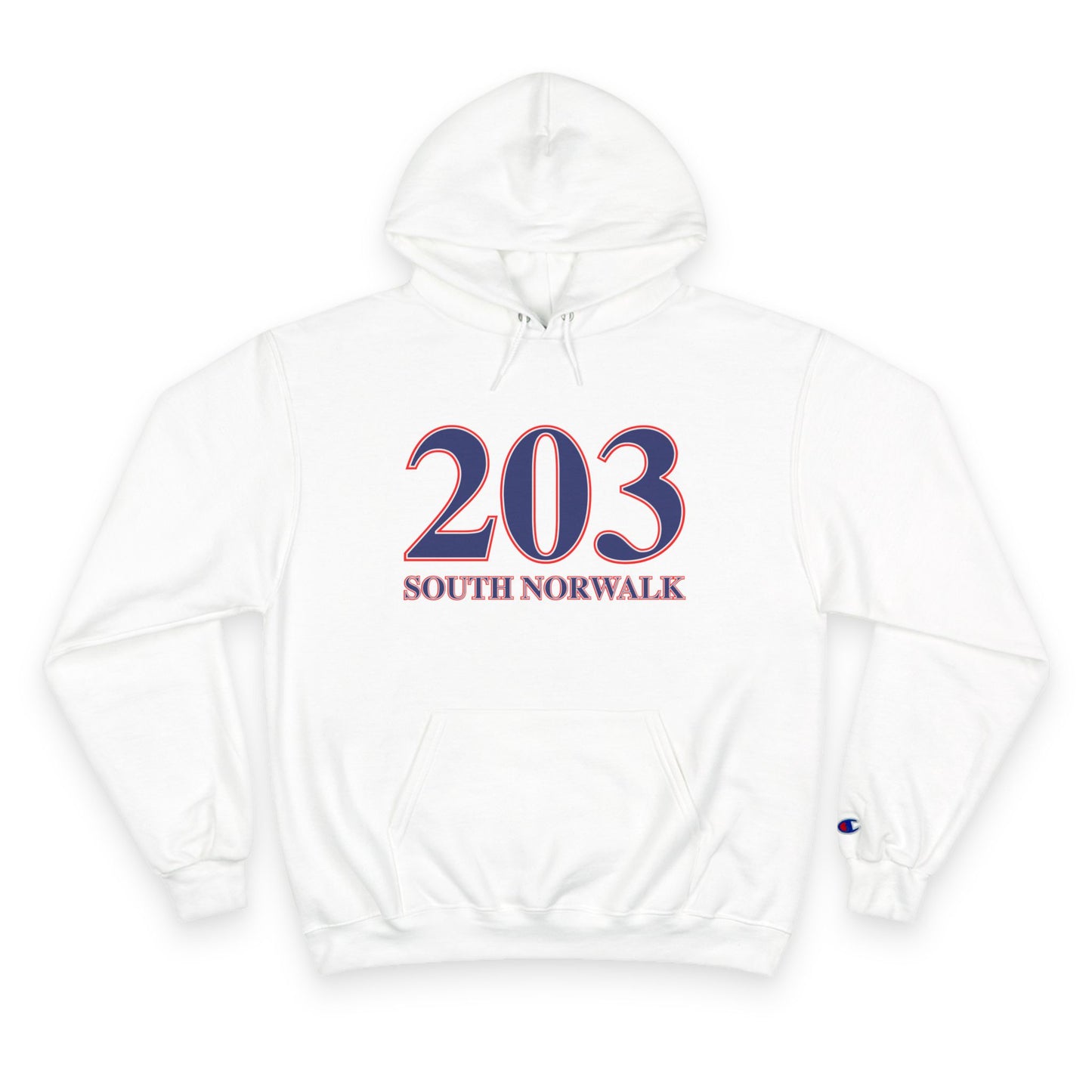 203 South Norwalk Red, White & Blue Champion Hoodie