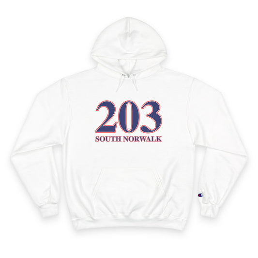 203 South Norwalk Red, White & Blue Champion Hoodie