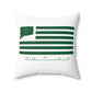 Shelton Connecticut St Patrick’s Day Flag Spun Polyester Square Pillow
