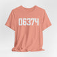 06374 Plainfield CT Zip Code Unisex Jersey Short Sleeve T-Shirt