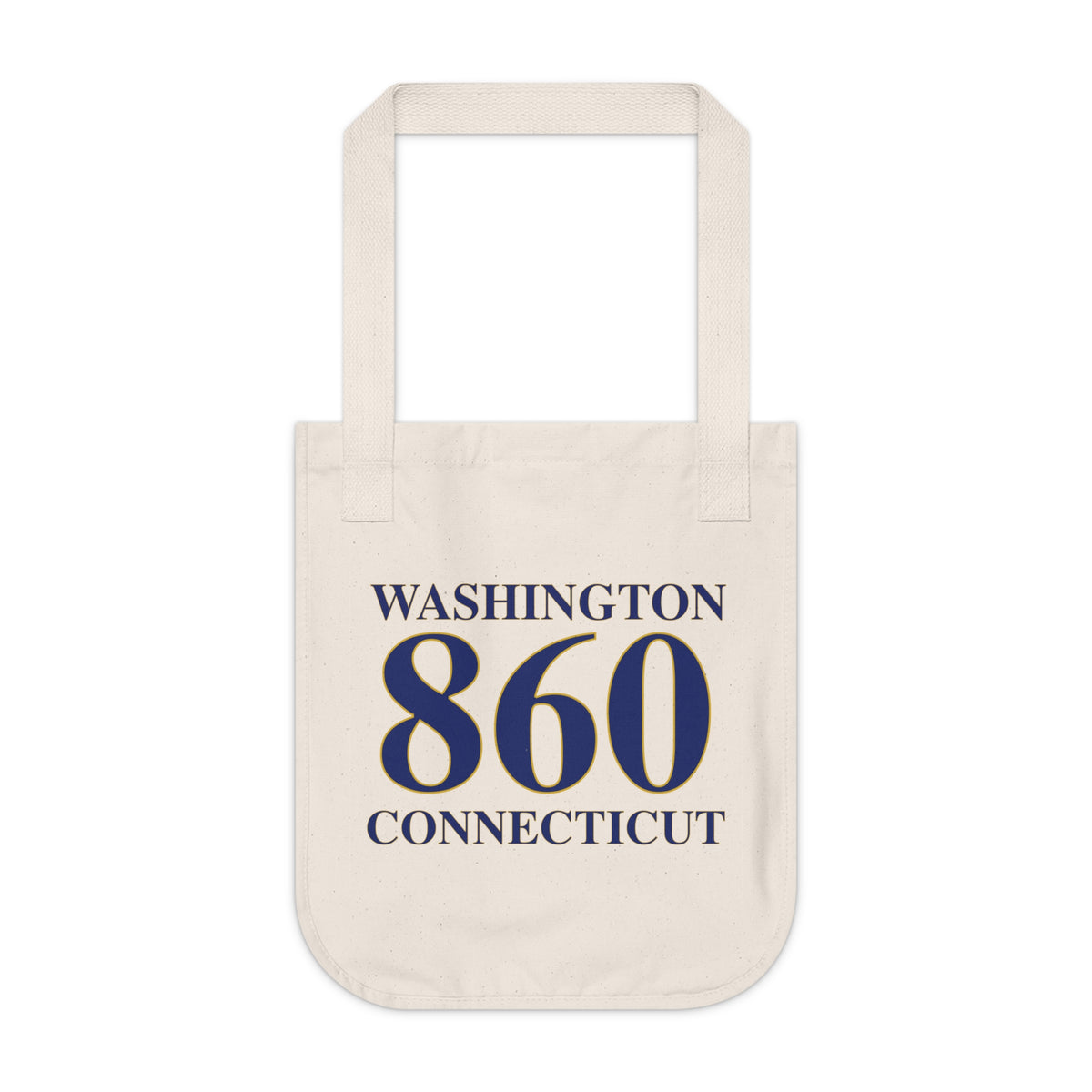Washington 860 Connecticut Organic Canvas Tote Bag