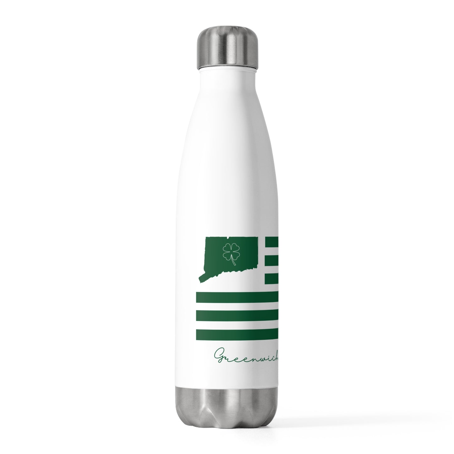 Greenwich Connecticut St Patrick’s Day Flag 20oz Insulated Bottle