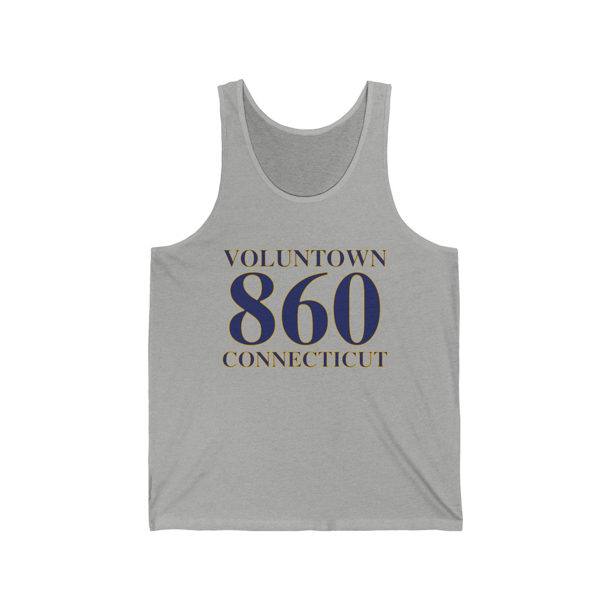 Voluntown 860 Connecticut Unisex Jersey Tank Top