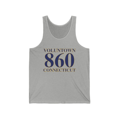 Voluntown 860 Connecticut Unisex Jersey Tank Top