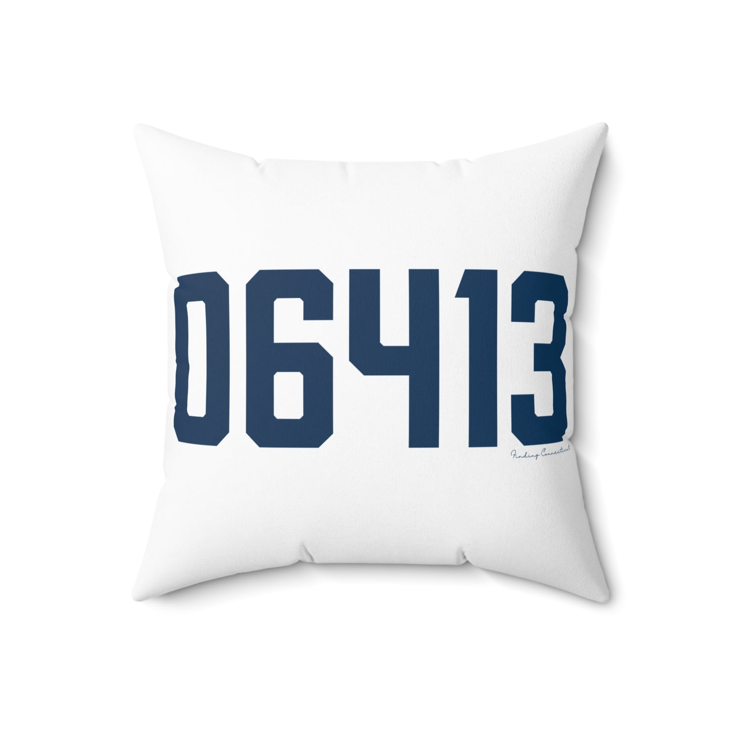 06413 Clinton Connecticut Zip Code Spun Polyester Square Pillow
