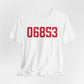 06853 Norwalk Connecticut Zip Code Unisex Jersey Short Sleeve T-Shirt