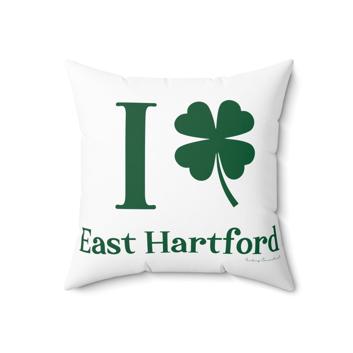 I Clover East Hartford Spun Polyester Square Pillow