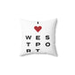 Westport Vision Spun Polyester Square Pillow