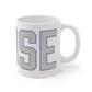 Goose Zip Code Gray & Purple Mug 11oz