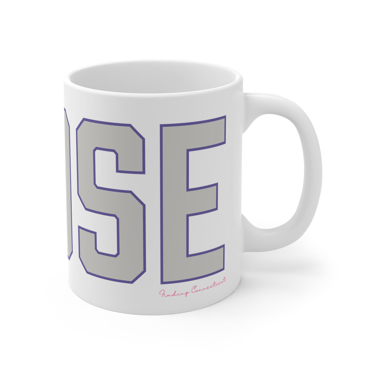 Goose Zip Code Gray & Purple Mug 11oz