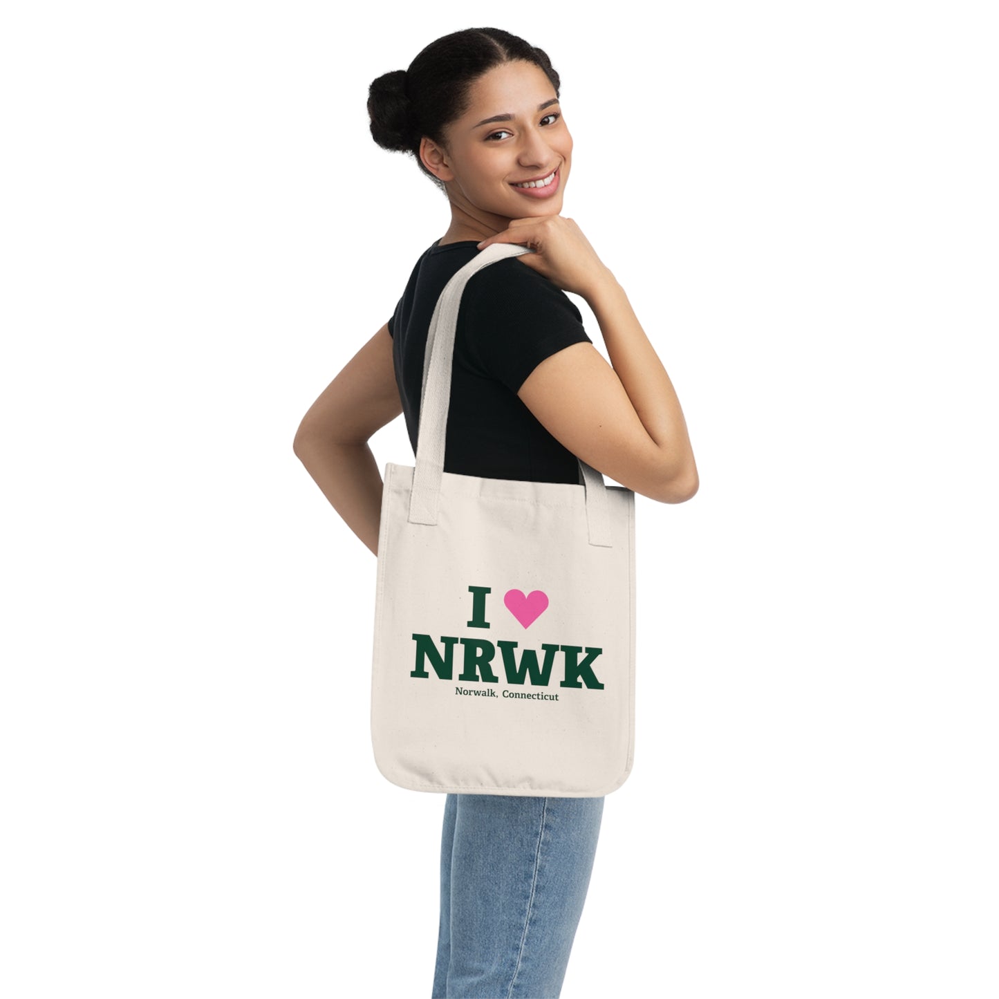 I Heart NRWK Organic Canvas Tote Bag