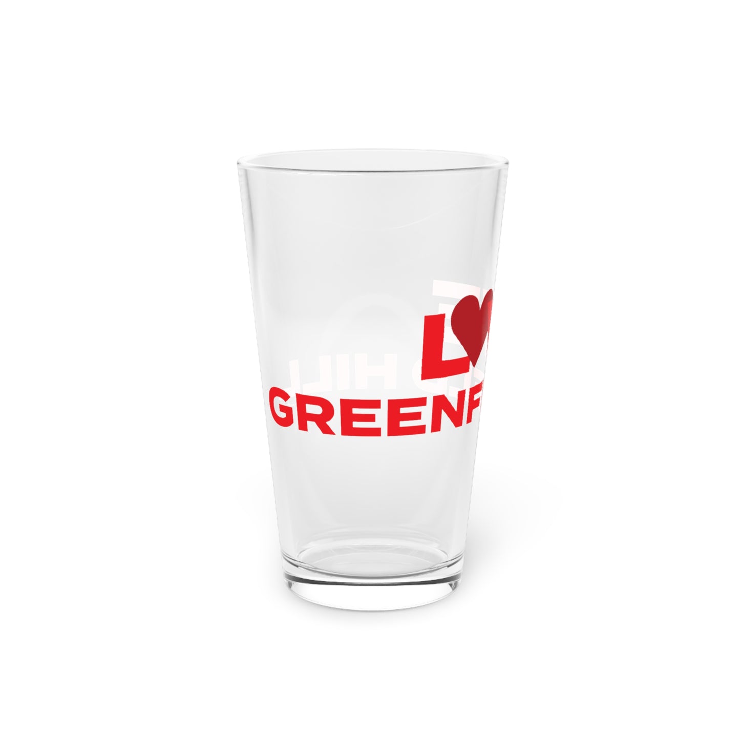 Love Greenfield Hill Pint Glass, 16oz
