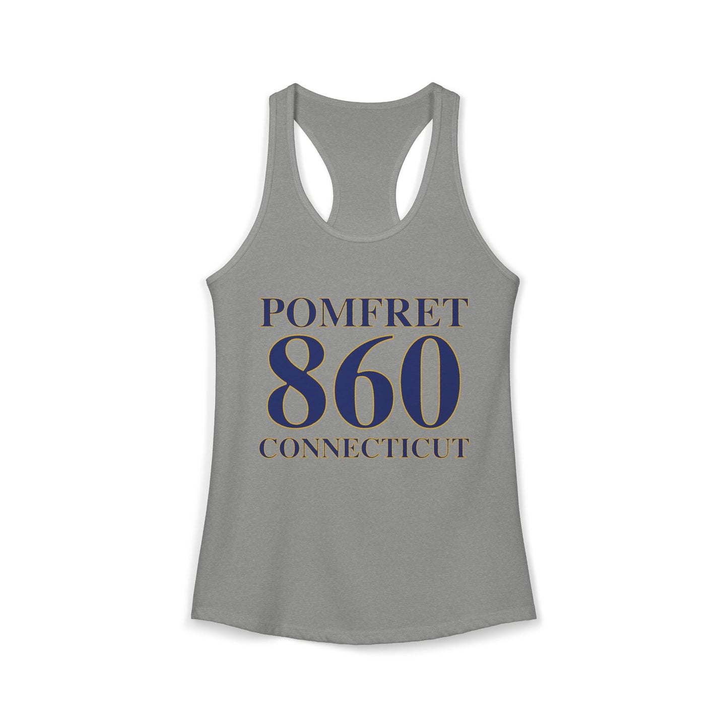 Pomfret 860 Connecticut Women's Ideal Racerback Tank Top