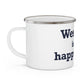 Westport Is My Happy Place Enamel Camping Mug