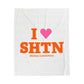 I Heart SHTN Velveteen Plush Blanket