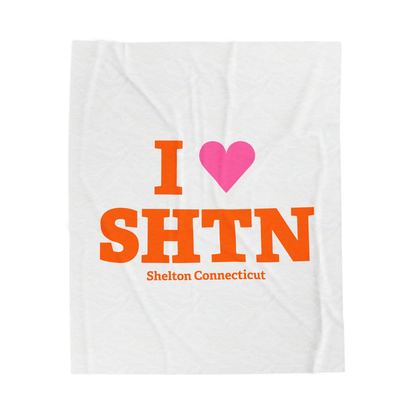 I Heart SHTN Velveteen Plush Blanket
