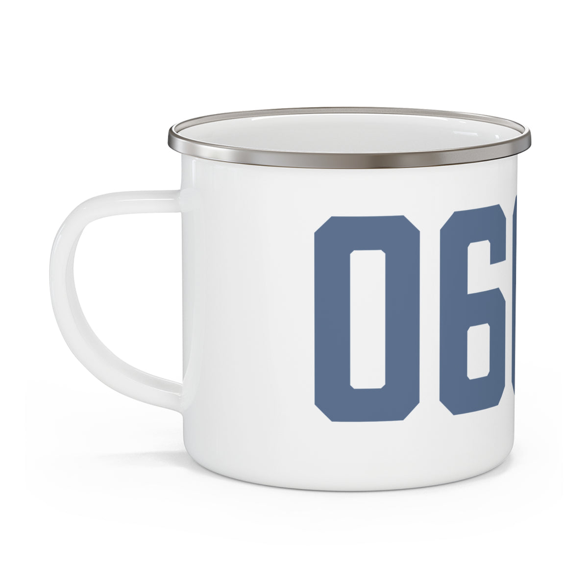 06069 Sharon Connecticut Zip Code Enamel Camping Mug
