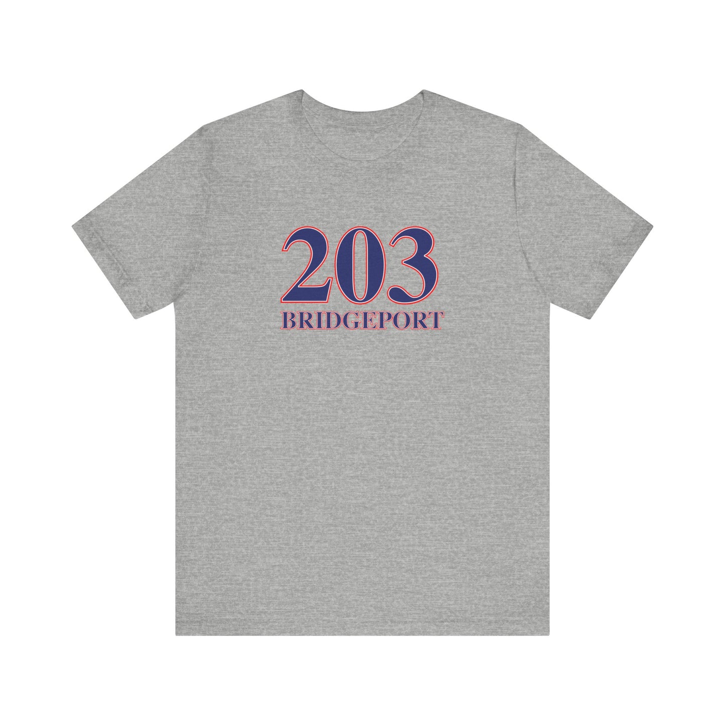 203 Bridgeport Red, White & Blue Unisex Jersey Short Sleeve T-Shirt