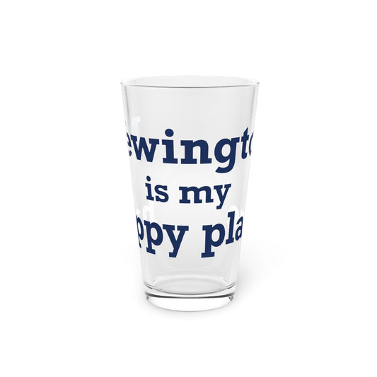 Newington is My Happy Place Pint Glass, 16oz
