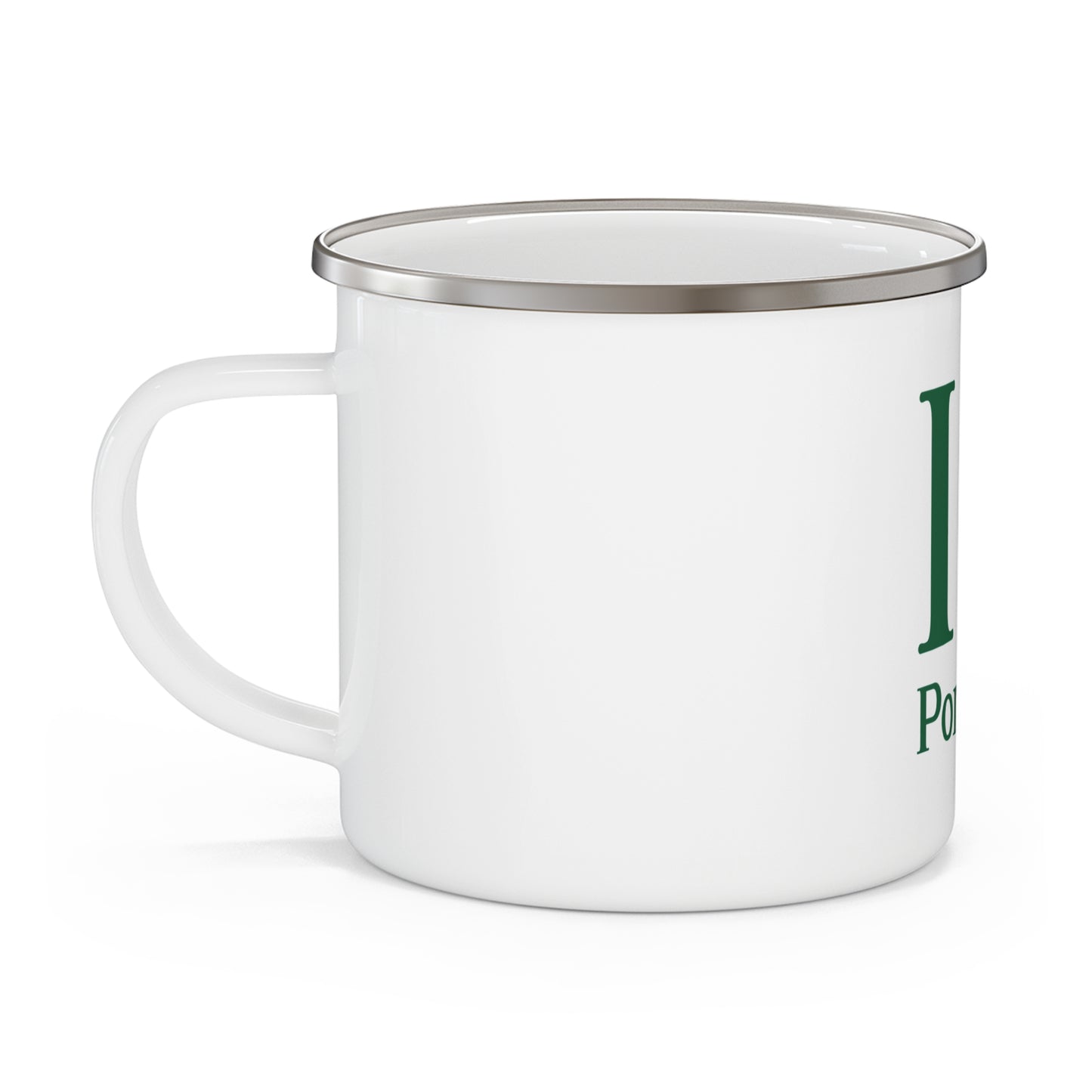 I Clover Pomfret Enamel Camping Mug