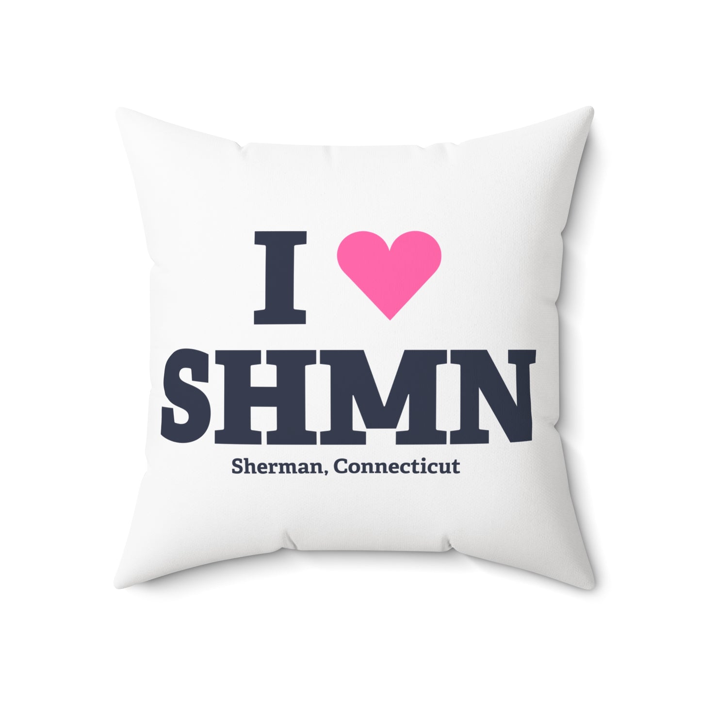 I Heart SHMN Spun Polyester Square Pillow