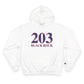 203 Black Rock Red White & Blue Champion Hoodie