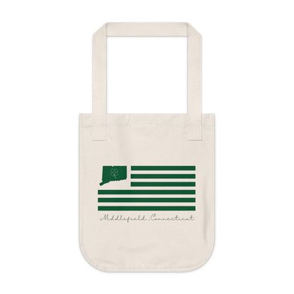 Middlefield Connecticut St. Patrick’s Day Flag Organic Canvas Tote Bag
