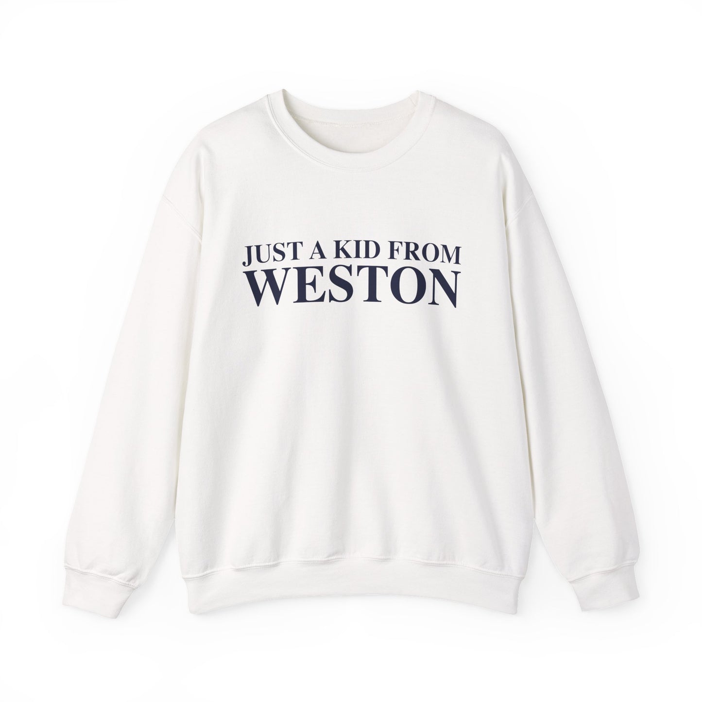 Just a kid from Weston Unisex Heavy Blend™ Crewneck Sweatshirt