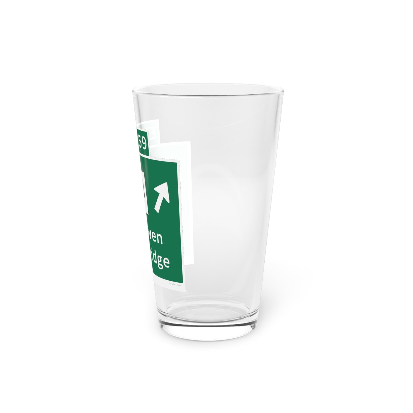 Vintage WCP Exit 59 Sign Pint Glass, 16oz