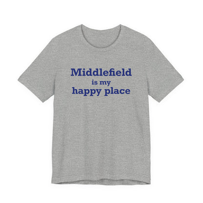 Middlefield is My Happy Place Unisex Jersey Short Sleeve T-Shirt