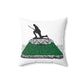 Minuteman Holiday Lights Spun Polyester Square Pillow