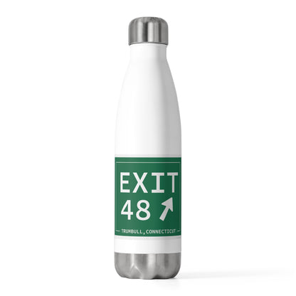 Vintage Exit 48 Merritt Parkway Sign 20oz Insulated Bottle