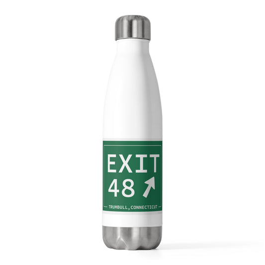 Vintage Exit 48 Merritt Parkway Sign 20oz Insulated Bottle