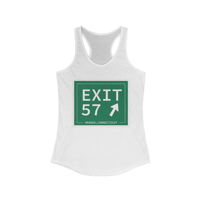 Vintage Exit 57 WCP Sign Women's Ideal Racerback Tank Top