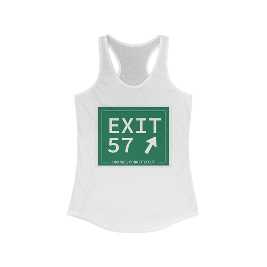Vintage Exit 57 WCP Sign Women's Ideal Racerback Tank Top