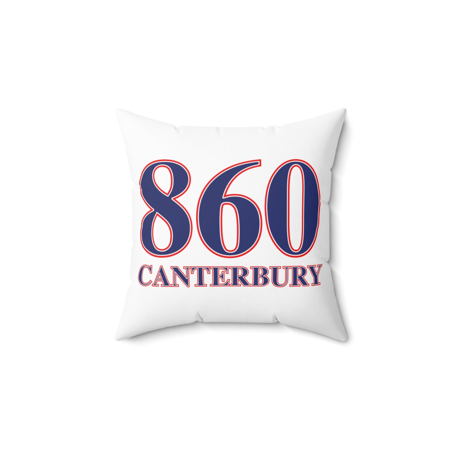 860 Canterbury Red, White & Blue Spun Polyester Square Pillow