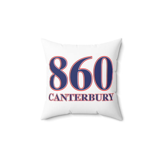 860 Canterbury Red, White & Blue Spun Polyester Square Pillow