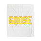Goose Zip Code Velveteen Plush Blanket