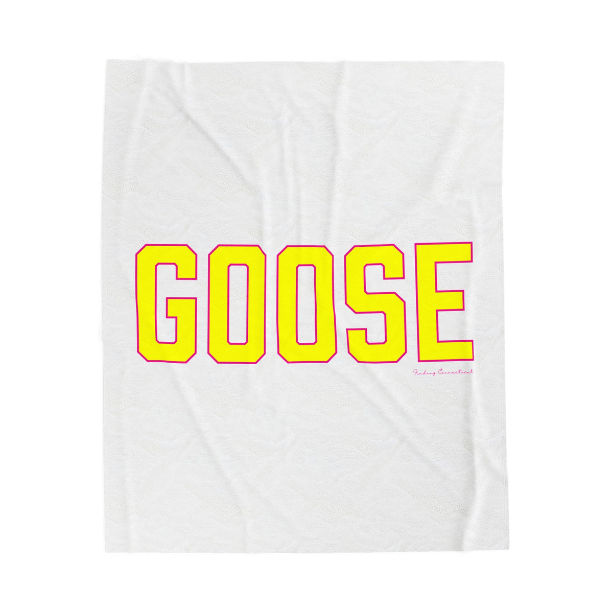 Goose Zip Code Velveteen Plush Blanket