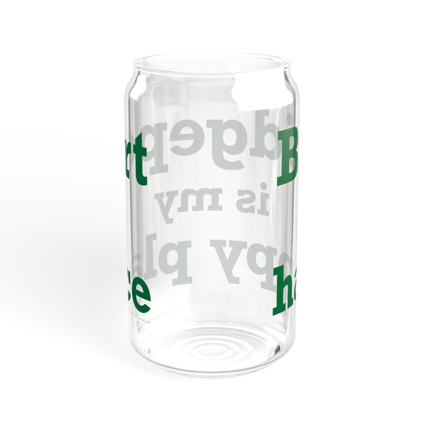 Bridgeport Is My Happy Place Sipper Glass, 16oz