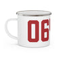06480 Portland Connecticut Zip Code Enamel Camping Mug